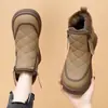 Nuevas Botas de Nieve de Felpa con Cremallera Lateral Estilo Chino para Mujer 2026 Nuevas Botas Cortas de Suela Plana de Invierno Zapatos de Algodón Gruesos Antideslizantes para Dama
