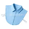 Cuello Falso Talla Grande para Mujer y Hombre Cuello Falso Algodón Puro Cuello de Camisa de Vestir Negro y Blanco Cuello Cuadrado Combinable Casual Otoño e Invierno