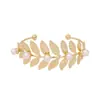 Brazalete de Brazo con Hoja Personalizado Creativo Transfronterizo Brazalete de Pulsera Geométrico de Moda Barroca y Elegante