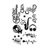 Nuevas pegatinas de tatuajes de purpurina creativas de bricolaje transfronterizas de Amazon para niños y adultos, Y2K Navidad Halloween