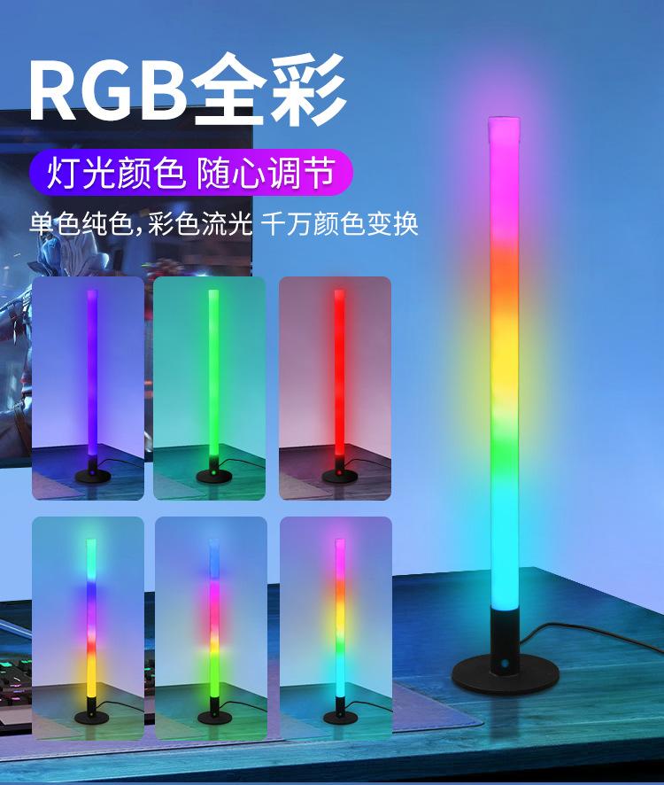 360度发光铁底桌面