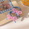 Elástico de Cabelo de Flor de Tricô Infantil para Meninas com Cabeça de Bola, Scrunchie Intestino Grosso, Elástico de Cabelo para Rabo de Cavalo Estilo Floresta, Acessórios de Cabelo Doces para Meninas