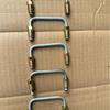 Pinza de motocicleta niquelada zinc blanco doble freno freno tubo de acero doble cabeza 10 rosca exterior