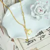 Collar de Oro de Arena Vietnamita Simple y de Alta Gama Escama de Dragón Estrella Borla Cadena para la Clavícula Joyería de Diseño de Nicho para Mujer Suministro
