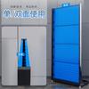 Estante de material de doble cara para hardware, herramienta de acabado, tablero colgante, estante de exhibición, tablero perforado con orificios cuadrados, taller, estante móvil multicapa para colocar