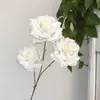 Flores de Casamento Brancas Teto do Salão de Casamento Materiais de Flores Brancas Adereços de Decoração Flores de Seda Arranjo de Flores de Hotel Adereços de Guia de Estrada