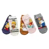 Calcetines para Mujer de Primavera y Verano Nuevos Calcetines de Algodón Dibujos Animados Rectos Modernos Moda Calcetines de Los Simpson Caña Baja Calcetines de Barco