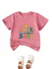 Amazon Wish Comercio Electrónico Transfronterizo Estación Europea Cómodo Versátil Ropa Infantil lake babe Camiseta de Manga Corta Sol Mar