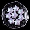 Hielo transparente fino destello estrella de cinco puntas color caramelo estrella de cinco puntas resina pequeños accesorios pegamento crema pequeños accesorios horquilla accesorios DIY