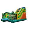 Casa de juegos inflable familiar con circuito de obstáculos