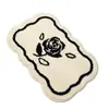 Alfombra de terciopelo para sala de estar, alfombra de hogar simple transfronteriza, tapete felpudo antideslizante, cachemira sintética, tapete de piso absorbente para baño