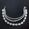 Nuevo popular estilo simple elegante personalidad moda cristal colgante collar banquete joyería accesorios para mujeres