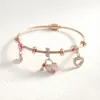 Nuevo Precio Especial Transfronterizo Europeo y Americano Acero de Titanio Moda Lujo Accesible Joyería de Alta Calidad que Conserva el Color Pulsera de Diamante Blanco Diamante Negro para Mujer