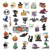 Pintura de Diamantes 5D DIY Pegatinas Aleatorias Pegatinas de Pared Pegatinas Hechas a Mano para Niños Dibujos Animados Halloween Calavera Calabaza Perforador Redondo