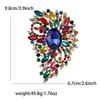 Broche Grande de Aleación con Pedrería de Venta Caliente Africano Exquisito Creativo para Traje de Niña Cárdigan Ramillete Pin de Joyería