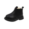 Botines Nuevos Estilo Británico para Niñas 2026 Invierno Nuevos Botas Martin Suela Suave Forradas de Borrego para Niños Pequeños Botas Cálidas de Algodón Modernas