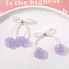 Ins Dulce Perla Lazo Cristal Cereza DIY Trenzado a Mano Cuentas Pasador de Pelo Accesorios para el Cabello Pendientes Material Al Por Mayor