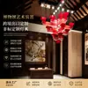 Lustre de arte não padrão estilo chinês, luz decorativa acrílica estilo chinês para salões de hotel, clube e restaurante, feito sob medida para projetos
