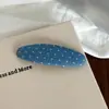 Grampo de Cabelo Laço de Tecido Poá Estilo College Coreano Acessório de Cabelo Franja de Renda Presilha para Mechas Presilha para Franja
