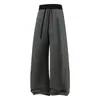 Ropa para Hombre ACU Pantalones de chándal modernos para hombre con cintura de contraste, nuevo para otoño/invierno 2026 con cordón, corte recto holgado, pantalones de retazos