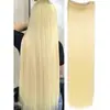 Las pelucas son un artículo de gran venta en el comercio transfronterizo, populares entre las mujeres europeas y americanas, Extensiones de Cabello Liso Extra Largas de Cinco Secciones, Postizos Grandes, Extensiones de Cabello Teñido Degradado