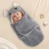 Manta Saco para Bebê Transfronteiriça para Recém-Nascidos, Espessa para Outono e Inverno, Saco de Dormir para Bebê, Swaddle Anti-Susto