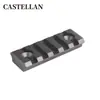 Tira de Riel Keymod de 5 Ranuras Soporte de Aleación de Aluminio de 5 Ranuras Base de Clip para Mira Ancho de Base 21mm Base de Mira de Soporte