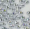 Pequeña Cantidad de Pedrería Blanca Hotfix de Alta Calidad para Ropa DIY, Pequeños Diamantes de Imitación Blancos para Zapatos, Diamantes de Imitación de Vidrio con Base Plana, Accesorios de Imitación de Diamantes Austriacos para Exportación
