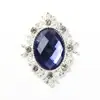 Placa de Flor com Renda de Liga Metálica em Forma de Diamante e Strass Acrílico Fivela com Strass Acessórios DIY para Sapatos, Roupas, Bolsas, Acessórios de Cabelo e Componentes de Joias