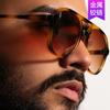 Gafas de Sol Doble Barra Forma de Sapo 2025 Nuevas Gafas de Sol Retro Celebridad de Internet Ins Europeas y Americanas Gafas de Sol para Conducir para Hombre y Mujer