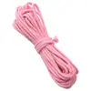 Pulsera de Cuerda Trenzada de Color Único Algodón con Núcleo Envuelto 3/4mm Accesorios Pulsera DIY Hecha a Mano Cadena de Teléfono Lanyard Decoración