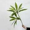 Planta Artificial Minimalista Nueva con 2 Ramas, Decoración Colorida de Hierro para Interiores del Hogar, Adorno de Hoja de Hierro, Árbol Artificial para Paisajismo