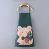 Delantal Impermeable de Dibujos Animados de Moda para Cocina, con Función para Secar Manos, Ropa de Trabajo Impermeable y a Prueba de Aceite, Delantal Estampado Digital