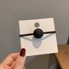 Coreano Dongdaemun Acessórios de Cabelo Fosco Matte Ball Anel de Cabelo Adulto Simples Corda de Cabelo Preto Elástico Elegante Corda de Cabeça