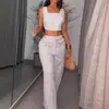 Verano 2025 Nuevo Europeo y Americano Amazon Comercio Transfronterizo de Comercio Exterior Traje Largo a Rayas para Mujer de Cuello Cuadrado sin Mangas que Muestra la Cintura