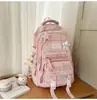 Mochilas de estilo coreano, modernas y estéticamente agradables para estudiantes de secundaria y preparatoria, con múltiples compartimentos, un diseño ligero y gran capacidad