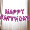 Feliz Cumpleaños Globo Letra Inglesa Traje de Cumpleaños Primer Año de Niño Imitación US Globo de Película de Aluminio para Fiesta de Cumpleaños