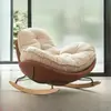 Sillón mecedor de pingüino para sala de estar sofá perezoso de sala de estar silla mecedora individual moderna simple silla mecedora reclinable para balcón silla de ocio