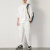 Conjunto de Sudadera de Tejido Waffle de Moda, Corte Holgado, Pantalones Deportivos de Manga Larga para Hombre de Otoño e Invierno, Venta al por Mayor de Fábrica, Suministro Exclusivo Transfronterizo de Otoño