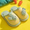 Pantufas de Algodão de Bico Fechado para Crianças 2021 Padrão Waffle Antiderrapante Respirável Absorvente de Suor Pantufas de Inverno para Casa para Meninos e Meninas Espessas e Quentes