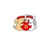 Imán de Refrigerador de Boda de Crayon Shin-Chan Nuevo Regalo de Boda Personalizado Creativo Decoración de Palabra Feliz Dibujos Animados Lindo