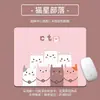 Alfombrilla de ratón engrosada simple para muñeca tamaño pequeño estilo Ins animación linda para hombre y mujer Esports juego suave alfombrilla antideslizante