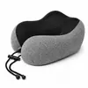 Almohada cervical con memoria catiónica transfronteriza en forma de U, almohada de soporte cervical portátil para viajes, almohada de soporte cervical para dormir en avión