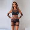 Collar de encaje brillante con pedrería para mujer transfronterizo, falda de malla ajustada a la cadera, malla de comercio exterior transfronteriza