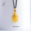 Alta-grade de longa duração cor imitação de ouro areia Buda cabeça Buda pingente colar diy acessórios camisola cadeia para sempre seguro