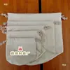 Fondo Redondo Bolsa de Tela Original Bolsa Interior Rollo de Papel Bolsa de Lona Bolsa para Arroz Bolsa para Empaque de Té Cordón Cordón