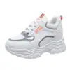 Zapatos Torre con Forro de Polar que Aumentan la Altura para Mujer Otoño e Invierno Suela Gruesa Bloques de Color Zapatos Casuales Ligeros y Cómodos Tenis Deportivos para Estudiantes