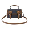 Bolsa Pequena Estilo College para Mulheres 2025 Nova Moda Color-Blocking Retro Bolsa de Ombro Transversal Bolsa de Mão de Alto Padrão Bolsa Cambridge
