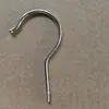 Cabide de Madeira Maciça 3,8/4,2/4,5mm Cabide de Calça Loja de Roupas Gancho de Metal Especial Gancho Espiral Cromado Espessado para Pendurar