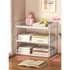 Prateleira de armazenamento de mesa Prateleira de livros multicamadas para crianças Prateleira para livros ilustrados Prateleira para casa Estante pequena e simples